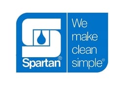 Spartan chemical company logo, We make clean simple